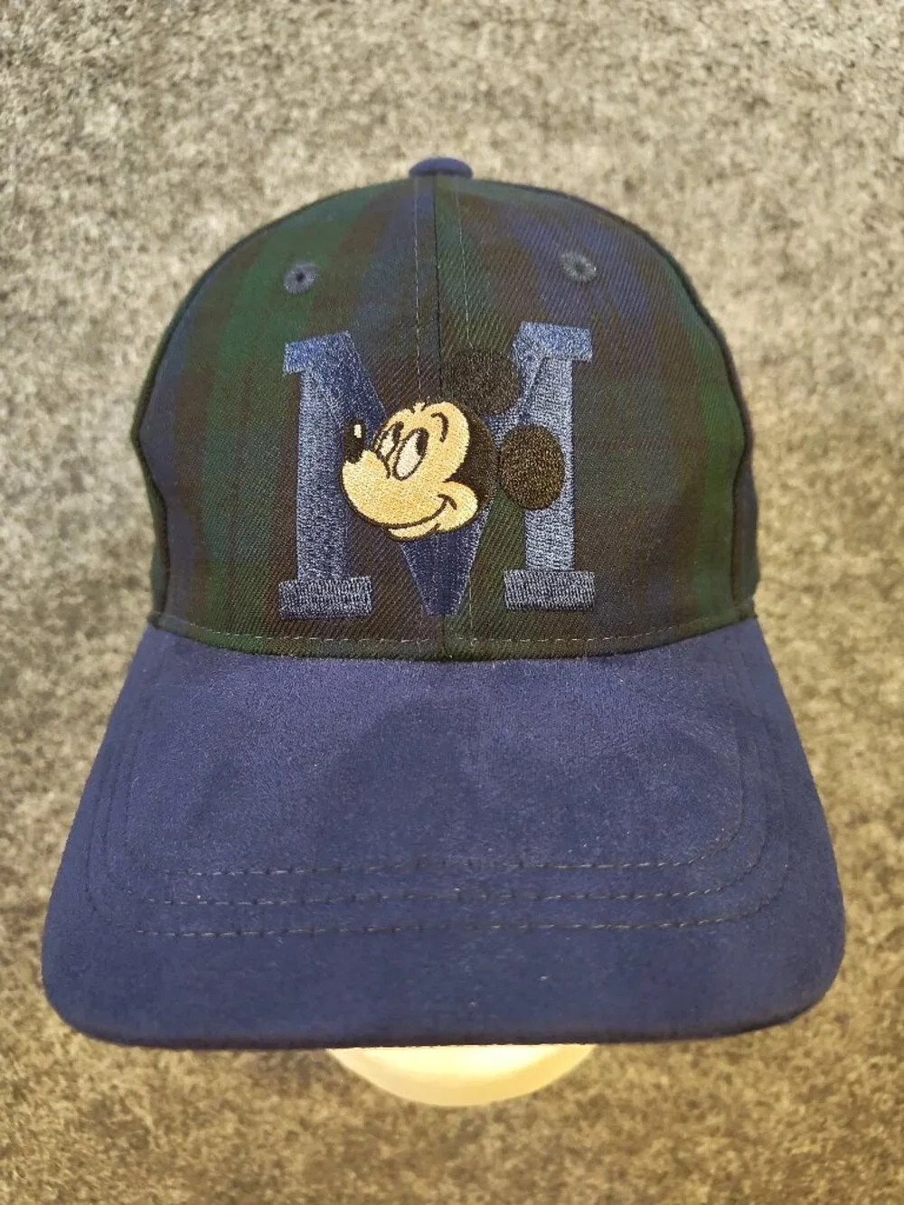 Disney Mickey Mouse Plaid Baseball Cap – Adjustable
